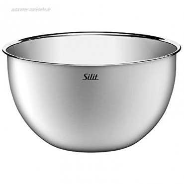 Silit Küchenschüssel-Set 3-teilig Edelstahl multifunktional als Rührschüssel Salatschüssel Servierschüssel stapelbar