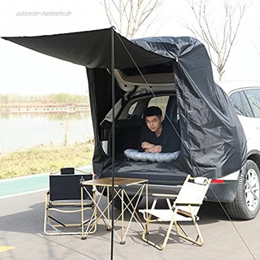 Autozelt Heckklappe Für Kleine SUV Sonnenschutz & Leichtbau Caravan Zelt mit 2 Unterstützung Pole Sunshade Baldachin,Camping Zelt 4 Personen200x115cm