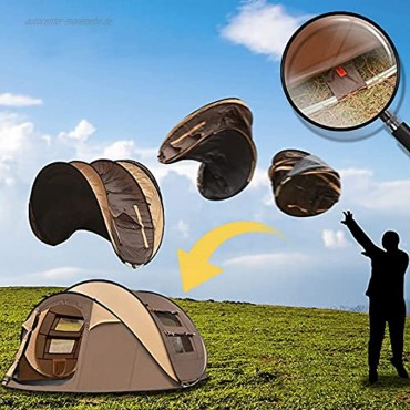 BIANGEY Pop-Up-Zelte für Erwachsene Zelte für Campingwasserdichte 4 Personen geeignet für Camping Outdoor und Reisen geeignet