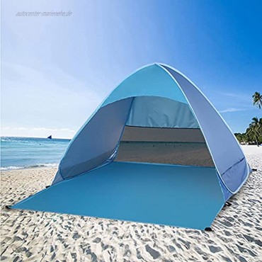 FLBTY 1-2 Personen Strandzelt UPF 50+ UV-Schutz Sonnenschutz Winddichter Sonnenschutz Tragen Und Es Ist Die Beste Ausrüstung Für Reisen Camping Outdoor-Freizeitsport Usw