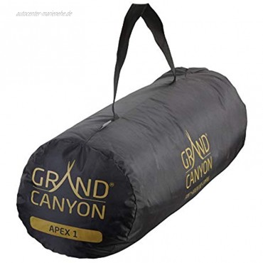 Grand Canyon APEX 1 Kuppelzelt für 1-2 Personen | Ultra-leicht wasserdicht kleines Packmaß | Zelt für Trekking Camping Outdoor | blau oder Oliv-grün