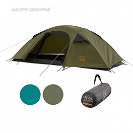 Grand Canyon APEX 1 Kuppelzelt für 1-2 Personen | Ultra-leicht wasserdicht kleines Packmaß | Zelt für Trekking Camping Outdoor | blau oder Oliv-grün