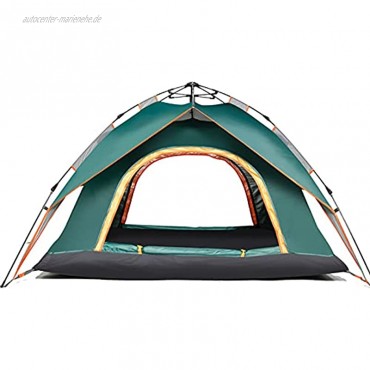 LJJLJJ Pop Up Zelt Kompaktes Zelt für Camping im Garten Leichtes Camping- und Wanderzelt 100% Wasserdicht und Anti-Moskito Grün