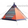 LQPHY 4-Mann-Zelt Tipi-Zelt mit Veranda Camping unter den Sternen Glamping Festival Tipi Angeln Bergsteigen Outdoor Wasserdichtes 4-Mann-Zelt