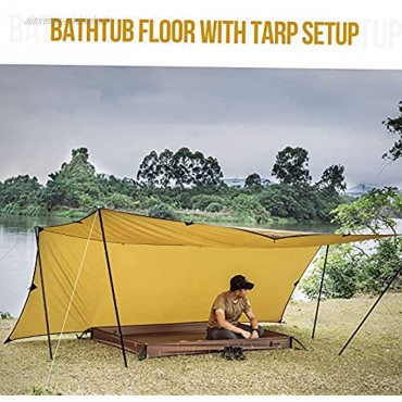 OneTigris Zelt Bodendeckung Wasserdicht Bodenmatte für Zelt wasserdichte Plane Blatt Matte Footprint