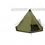 Pyramidenzelt 4-Personen-Zelt Konisch Zelt Tragbares Outdoor-Campingzelt Wasserdicht Zelt mit 2 Fenstern für 4 Personen 365 x 365 x 250 cm Grün