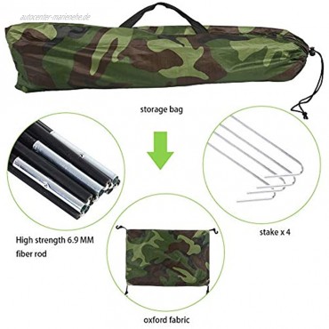 Qiter Outdoor-Zelte Outdoor-Tarnung UV-Schutz Wasserdichtes EIN-Personen-Zelt für Camping-Wanderungen