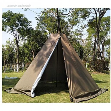 SFSGH Tipi-Zelt für Erwachsene 1-2 Personen Familiencampingzelt Gruppenzelt Pyramidenzelt Glockenzelt für Familienurlaub