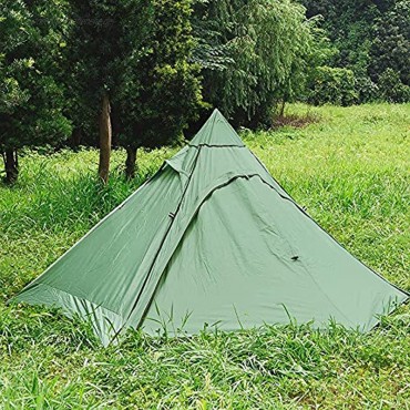 TAOBEGJ Zelt Spirit Für 2 Personen | Firstzelt | Familie Camping Zelt | Wandern Indianerzelt | Pyramidenzelt Für Outdoor-Camping Wandern Angeln,Green