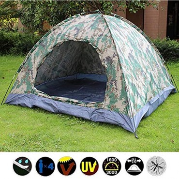 Wasserdichtes Campingzelt 3-4 Personen Zelt mit Zeltstange & Peg Rucksackzelt für Outdoor Camping Wanderwandern