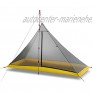 weichuang Ideal für Camping Camping 1–2 Personen Outdoor 40D Nylon-Silikonbeschichtung ohne Rute Pyramidenförmig großes Zelt Camping 4 Jahreszeiten Innenzelt Farbe: Innenzelt