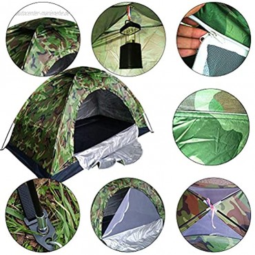 ARTOCT Pop-up-Familien-Campingzelt wasserdichtes UV-beständiges Zelt für 1-2 Personen schnell aufzubauendes Kuppelzelt mit Belüftung und Abdeckung für den Gartenfischstrand