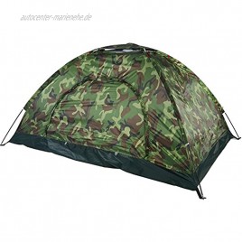 Aufee Kuppelzelt Outdoor Tarnung UV-Schutz 2 Personen Zelt aus 210D Oxford Polyester für Strand Camping Wandern usw