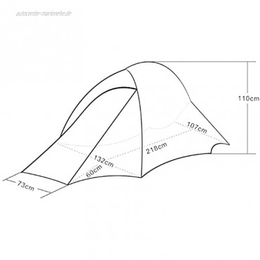Chuen Lung Kompakte Kuppelzelt Zelt Zelt Ultralight Camping Zelt 2 Person Einfache Einrichtung Doppelschicht wasserdichte Fischform Design Zelt zum Wandern Radfahren im Freienzelt Color : Red