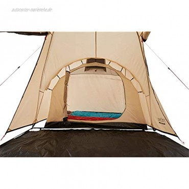 Grand Canyon Atlanta 4 Kuppelzelt für 4 Personen | Zelt Familienzelt mit Zwei Schlafbereichen | Mojave Desert Beige