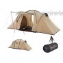 Grand Canyon Atlanta 4 Kuppelzelt für 4 Personen | Zelt Familienzelt mit Zwei Schlafbereichen | Mojave Desert Beige