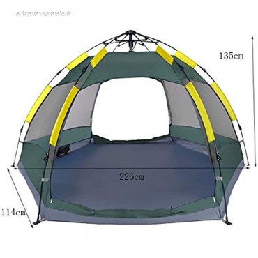 JINLIAN205-SHOP Zelt 2 Personen Automatische Geschwindigkeit Open Outdoor Zelt Verdickt Tragbare 3-4 Personen Zelt Strand Camping Regen Kleine Schicht Zelt Kuppelzelt