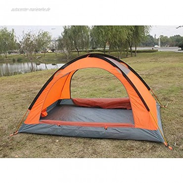 JQDZX Camping Zelt Kuppelzelt Wasserdichtes Winddichtes Anti-UV 4 Jahreszeiten Doppelwandig Rucksack Zelt für 2-3 Personen 4 Jahreszeiten Trekking Outdoor
