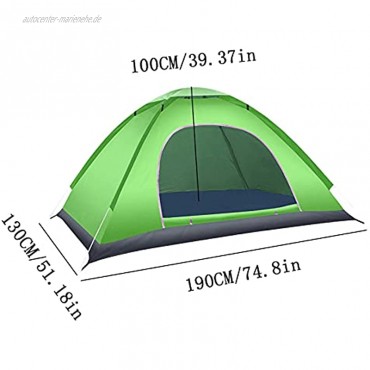 Kuppelzelt 2-3-4 Personen Zelt Brotbaum Strandzelt Outdoor Campingzelt mit automatischer Geschwindigkeitsöffnung