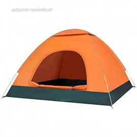 LFYPSM Automatisches Speed ​​Open Camping Zelt Outdoor 3-4 Personen Camping 2 Personen Single Kostenlos Zum Aufbau Eines Touristenzelt Accounts Regen,Orange-2-3人双门200*150 * 120