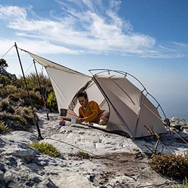 Naturehike VIK Zelt Ultraleichtzelt 3-Jahreszeiten-Rucksackzelt mit Zeltboden 15D für Campingwanderungen