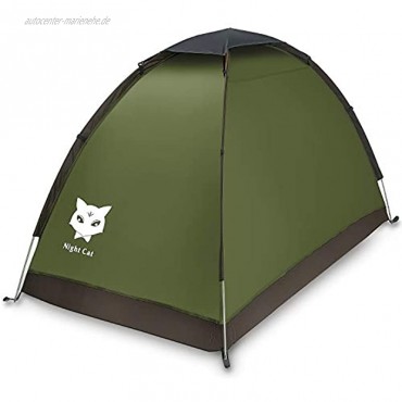 Night Cat Ruckzuck Zelt 1 Personen Mann Wasserdicht Zelt Leicht Camping Atmungsaktiv Einfache Einrichtungs für Outdoor Wandern Doppelschicht