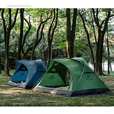 Taifuan Pop Up Camping Zelte für 2-3 Personen Familie Kuppelzelte Wasserdicht Sonnenschutz Backpacking Wurfzelte Schnell Set-up für Camping Wandern Outdoor Aktivitäten,Blau
