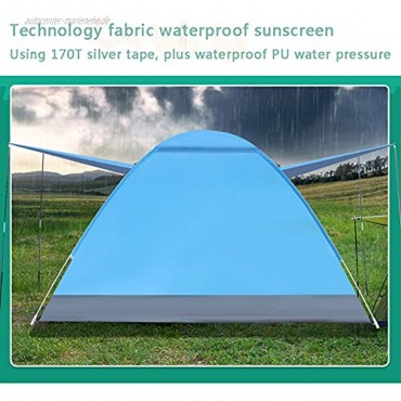 YKHOME Outdoor Zelt 2-3 Personen Wasserdichtes Ultraleichte Kuppelzelt für Familien Reisen Strand Camping und Outdoor,C,200 * 150 * 110cm