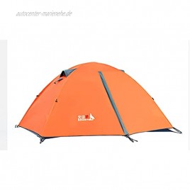 Zelt 2 Personen Camping Zelt 3-4 Saison 2 Türen Ultraleicht Wind Wasserdicht Kuppelzelt Einfache Einrichtung für Trekking Familien Festival Rucksacktouren und Bergsteigen,
