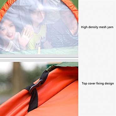 Zelt Schattengeschwindigkeit offenes Zelt verdicktes wasserdichtes und UV-Schutzzelt tragbares automatisches Pop-up-Zelt 3-4 Personen für den Außenbereich Kuppelzelt Color : Fruit Green