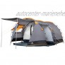 CampFeuer Tunnelzelt für 4 Personen Super+ | Großes Familienzelt mit 2 Eingängen und 3.000 mm Wassersäule | Gruppenzelt | Campingzelt