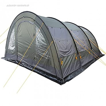 CampFeuer Tunnelzelt für 6 Personen Relax6 | Variables Tunnelzelt mit abtrennbarer Schlafkabine und 5.000 mm Wassersäule | Gruppenzelt | Campingzelt
