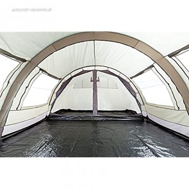 CampFeuer Tunnelzelt für 6 Personen Relax6 | Variables Tunnelzelt mit abtrennbarer Schlafkabine und 5.000 mm Wassersäule | Gruppenzelt | Campingzelt
