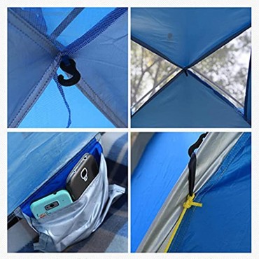 Pop Up Dome Campingzelt Leichte Zelte für Camping Wasserdicht 2-3 Personen Anti-UV Strandschutz für Outdoor Camping Wandern Angeln mit Nägeln Windseil Tasche