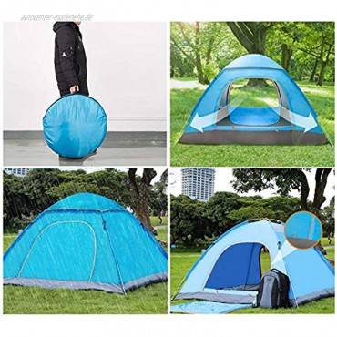 Pop Up Dome Campingzelt Leichte Zelte für Camping Wasserdicht 2-3 Personen Anti-UV Strandschutz für Outdoor Camping Wandern Angeln mit Nägeln Windseil Tasche