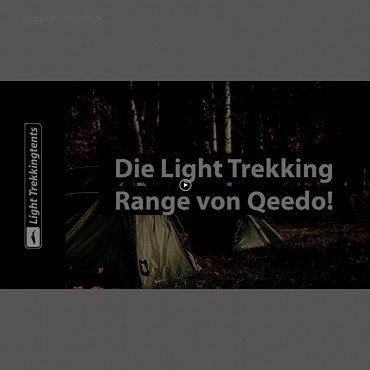 Qeedo Light Spruce 1 Trekkingzelt ultraleicht 1,9 kg Tunnelzelt 1 Person windstabil