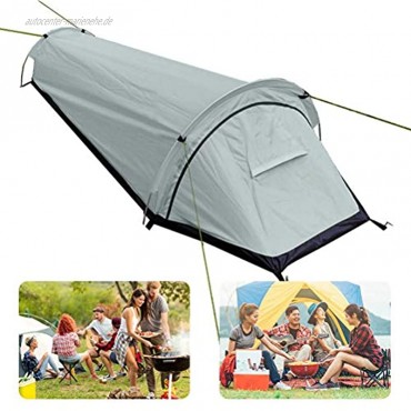 Settoo Camping Zelt 1 Personen Kleines Packmaß,210D Oxford Tuchs Winddicht und Regensicher Ultraleichtes Zelt für DREI Jahreszeiten,220cm