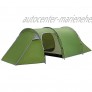TUHFG Leichter Campingzelt Zelt Outdoor Supplies 3-4 Personen Doppelzimmer EIN Zimmer und EIN Tunnelzelt Camping Hand Regen für Rucksackfischen Farbe: Grün Größe: 425x200x130cm