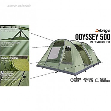 Vango Odyssey Zelt Epsom Green 500