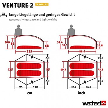 Wechsel Tents Geodät Zelt Venture Travel Line Wasserdicht Komplett freistehend 4-Jahreszeiten