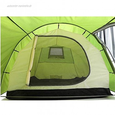 ZCZZ Campingausrüstung Outdoor-Zubehör 3-4 Personen Leben in einem Haus und einem Tunnelzelt für Camping Outdoor-Spielzelt