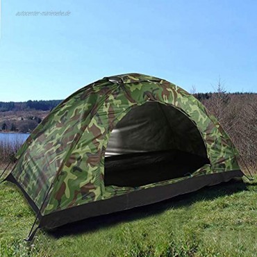 1 Personen Outdoor Zelt dauerhaft Wasserdicht UV Schutz Camouflage Zelt für Camping Angeln Klettern Wandern