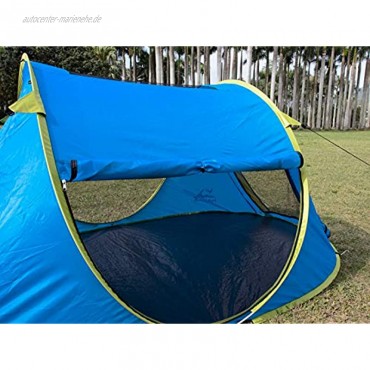 Hasika Pop-Up 2 Zelt ein automatisches Sofort-tragbares Strandzelt – geeignet für Türen auf beiden Seiten – wasserabweisend & UV-Schutz Sonnenschutz – mit Tragetasche