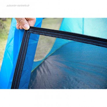 Hasika Pop-Up 2 Zelt ein automatisches Sofort-tragbares Strandzelt – geeignet für Türen auf beiden Seiten – wasserabweisend & UV-Schutz Sonnenschutz – mit Tragetasche
