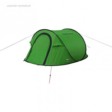 High Peak Wurfzelt Vision 3 Pop Up Zelt für 3 Personen Festivalzelt freistehend super leichtes Schnellöffnungs-Wurfzelt 1500 mm wasserdicht Ventilationssystem Moskitoschutz
