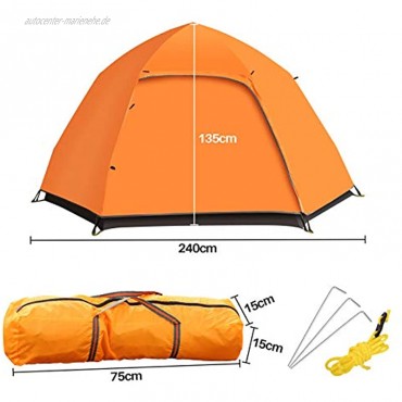LAKWAR Sofortiges Pop Up Zelt für 2-3 Personen leicht tragbar und langlebig hervorragendes Belüftungsdesign gut für Familienausflug Wandern Picknick und Party.