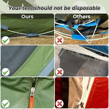 Pop Up Zelt für 3 bis 4 Personen wasserdichtes Kuppelzelt mit Veranda Anti-UV Automatisches Camping Zelt Sonnenschutz mit Tragetasche