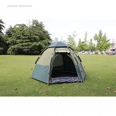 Pop Up Zelt für 3 bis 4 Personen wasserdichtes Kuppelzelt mit Veranda Anti-UV Automatisches Camping Zelt Sonnenschutz mit Tragetasche