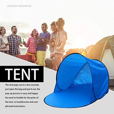 Ridecle Automatische Strandzelt Schutzhütten Camping UV-Schutz Pop-Up-Zelt Sun Shade Markise Reise Tourist Camping Zelte Unterkunft