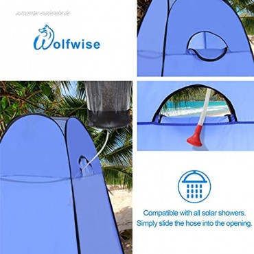 Wolfwise Pop up Toilettenzelt Umkleidezelt Camping Duschzelt Outdoor Mobile Toilette Umkleidekabine Lagerzelt